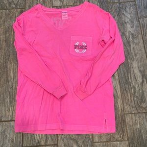 Victoria's Secret PINK long sleeve hot pink